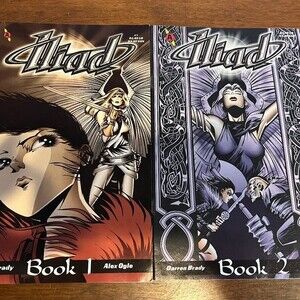 ILIAD BOOK ONE & BOOK TWO COMPLETE STORY COMIC BOOKS 1997